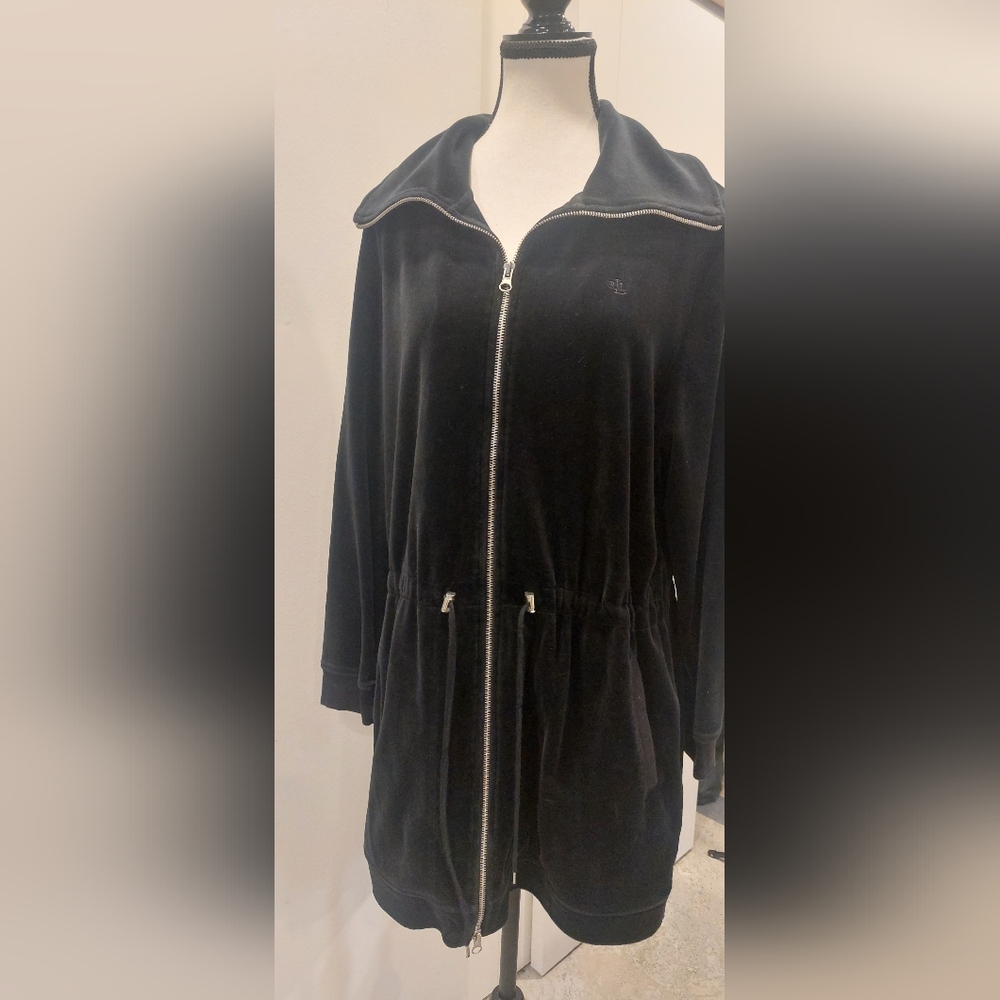 Black Women's Zip-Up Jacket